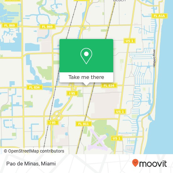 Mapa de Pao de Minas, 428 E Sample Rd Pompano Beach, FL 33064