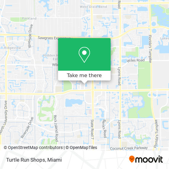 Turtle Run Shops map