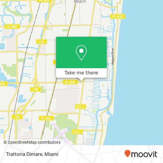 Trattoria Dimare, 1825 NE 36th St Pompano Beach, FL 33064 map