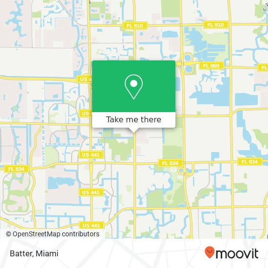 Mapa de Batter, 4431 Lyons Rd Coconut Creek, FL 33073