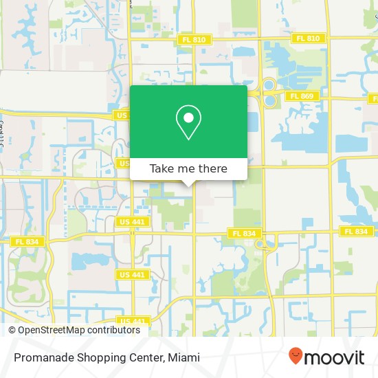 Promanade Shopping Center map