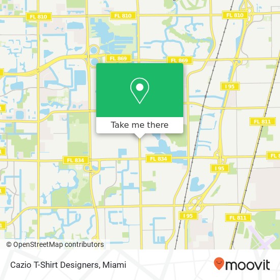 Mapa de Cazio T-Shirt Designers, 4100 N Powerline Rd Deerfield Beach, FL 33073