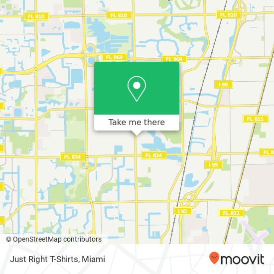 Mapa de Just Right T-Shirts, 4100 N Powerline Rd Pompano Beach, FL 33073