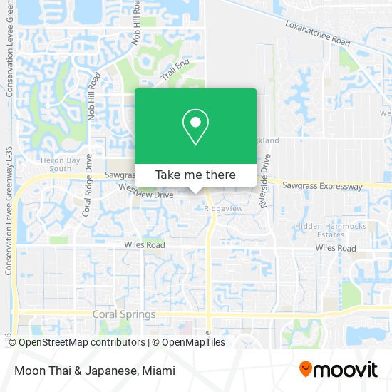 Moon Thai & Japanese map