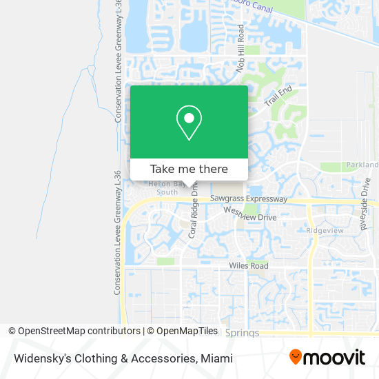 Widensky's Clothing & Accessories map