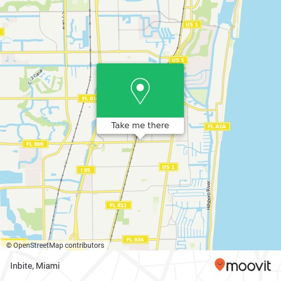Mapa de Inbite, 964 S Deerfield Ave Deerfield Beach, FL 33441