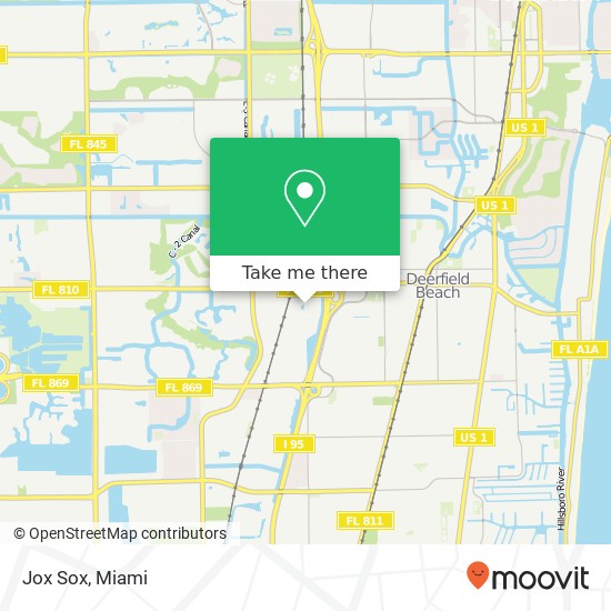 Mapa de Jox Sox, 160 SW 12th Ave Deerfield Beach, FL 33442