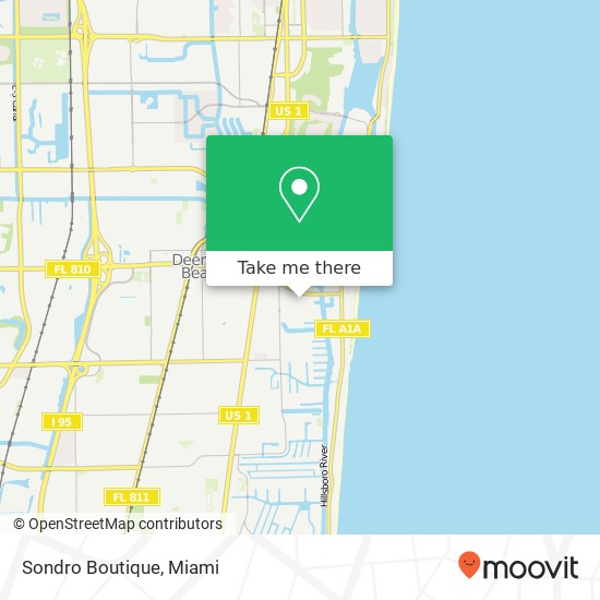 Mapa de Sondro Boutique, 1578 SE 3rd Ct Deerfield Beach, FL 33441
