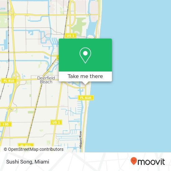 Sushi Song, 123 NE 20th Ave Deerfield Beach, FL 33441 map