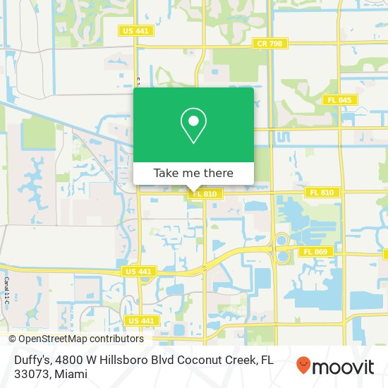 Duffy's, 4800 W Hillsboro Blvd Coconut Creek, FL 33073 map