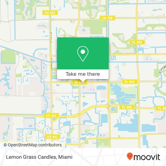 Mapa de Lemon Grass Candles, 4420 W Hillsboro Blvd Coconut Creek, FL 33073
