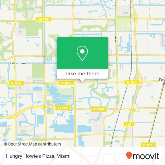 Mapa de Hungry Howie's Pizza