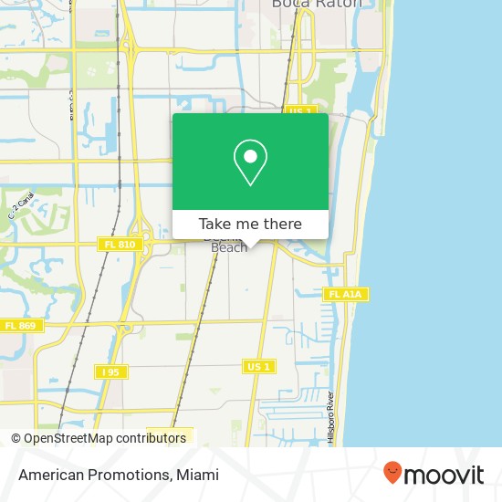 Mapa de American Promotions, 621 SE 1st St Deerfield Beach, FL 33441