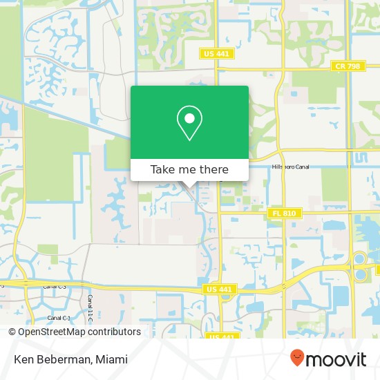 Mapa de Ken Beberman, 6243 NW 74th Ct Parkland, FL 33067