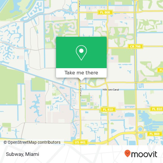 Mapa de Subway, 23133 Sandalfoot Plaza Dr Boca Raton, FL 33428