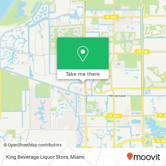 Mapa de King Beverage Liquor Store