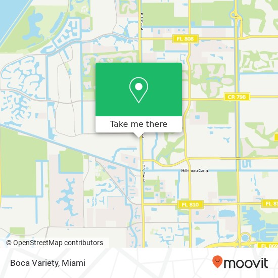 Mapa de Boca Variety, 22785 State Road 7 Boca Raton, FL 33428