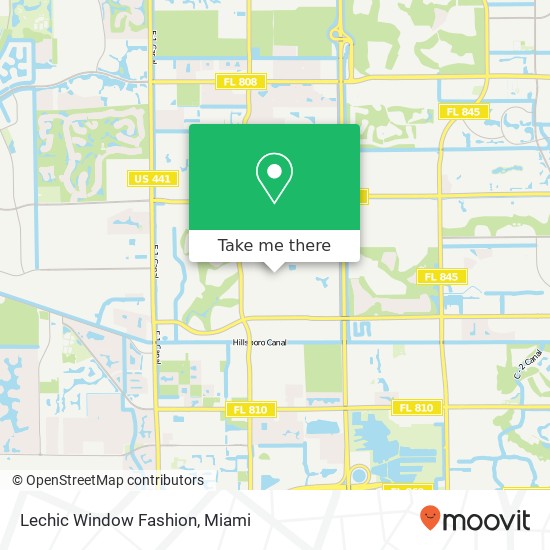 Mapa de Lechic Window Fashion, 22738 SW 10th St Boca Raton, FL 33433