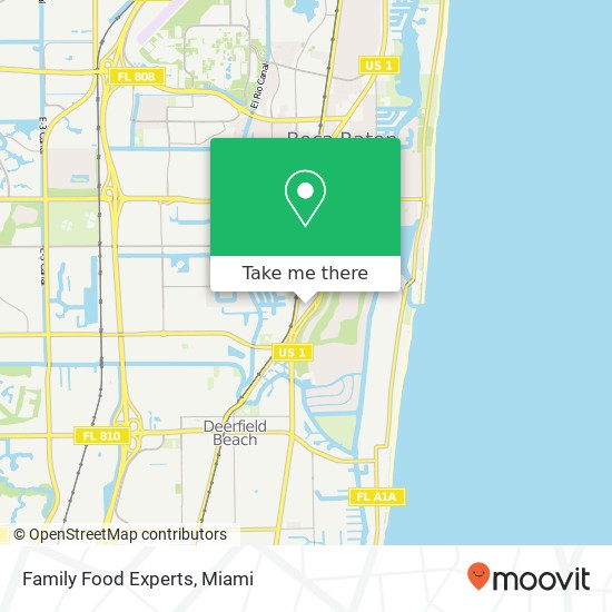 Mapa de Family Food Experts, 1515 S Federal Hwy Boca Raton, FL 33432
