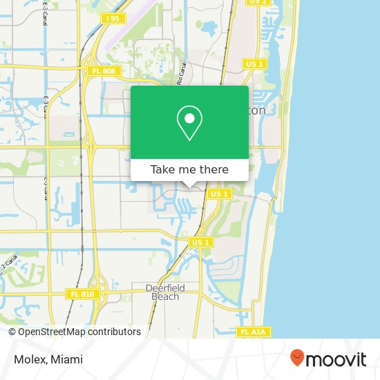 Molex, 399 Camino Gardens Blvd Boca Raton, FL 33432 map