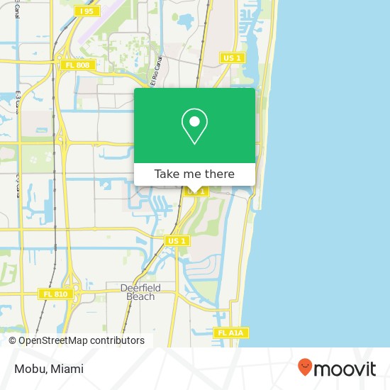 Mapa de Mobu, 1159 S Federal Hwy Boca Raton, FL 33432