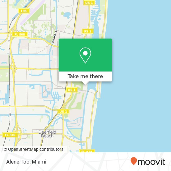 Mapa de Alene Too, 501 E Camino Real Boca Raton, FL 33432