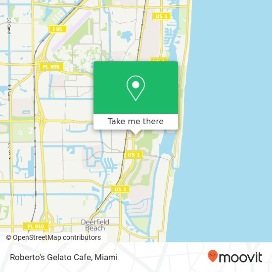 Mapa de Roberto's Gelato Cafe, 416 Via de Palmas Boca Raton, FL 33432