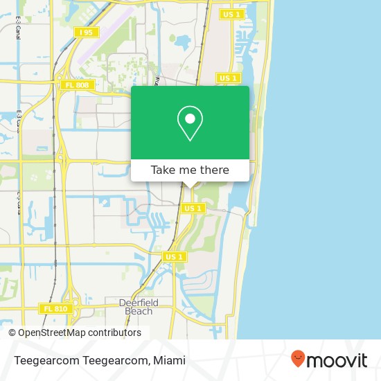 Mapa de Teegearcom Teegearcom, 601 S Federal Hwy Boca Raton, FL 33432