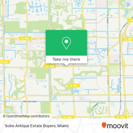 Mapa de Sobe Antique Estate Buyers, 7284 W Palmetto Park Rd Boca Raton, FL 33433