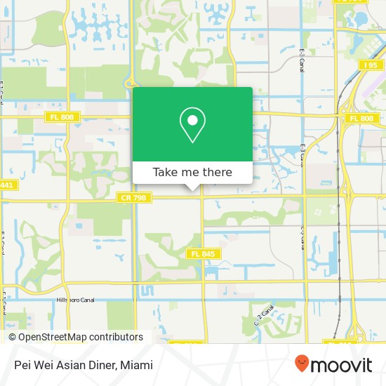 Mapa de Pei Wei Asian Diner, 7152 Beracasa Way Boca Raton, FL 33433