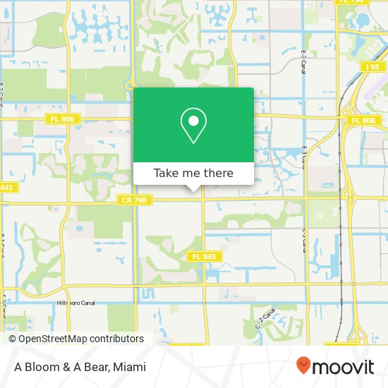 Mapa de A Bloom & A Bear, 7148 Beracasa Way Boca Raton, FL 33433