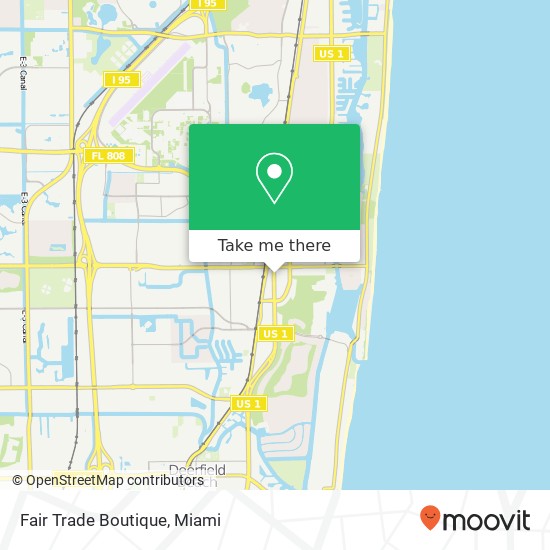 Mapa de Fair Trade Boutique, 64 S Federal Hwy Boca Raton, FL 33432