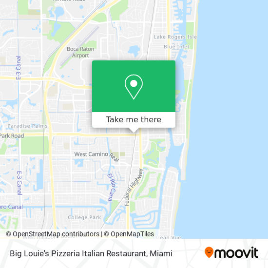 Big Louie's Pizzeria Italian Restaurant map