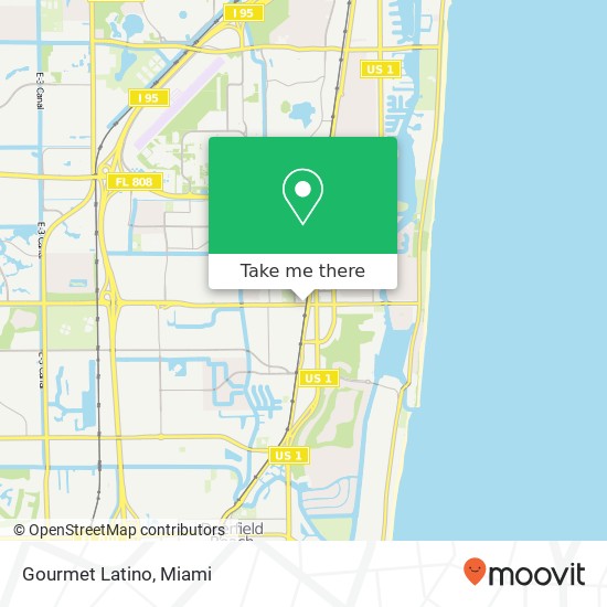 Mapa de Gourmet Latino, 111 W Palmetto Park Rd Boca Raton, FL 33432