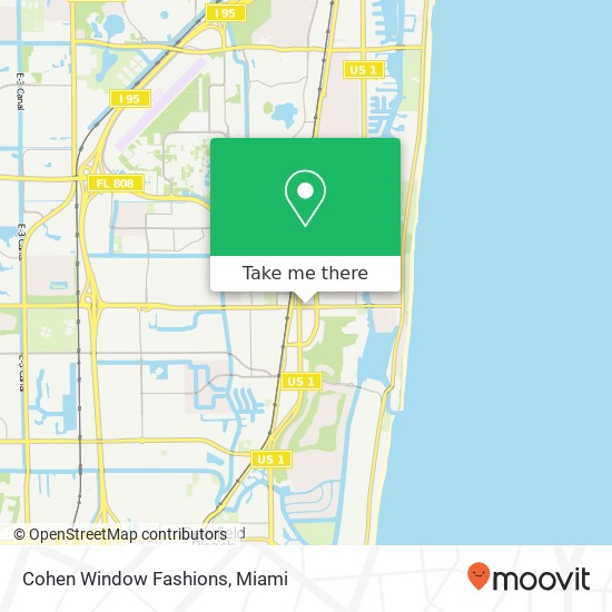 Mapa de Cohen Window Fashions, 115 E Palmetto Park Rd Boca Raton, FL 33432