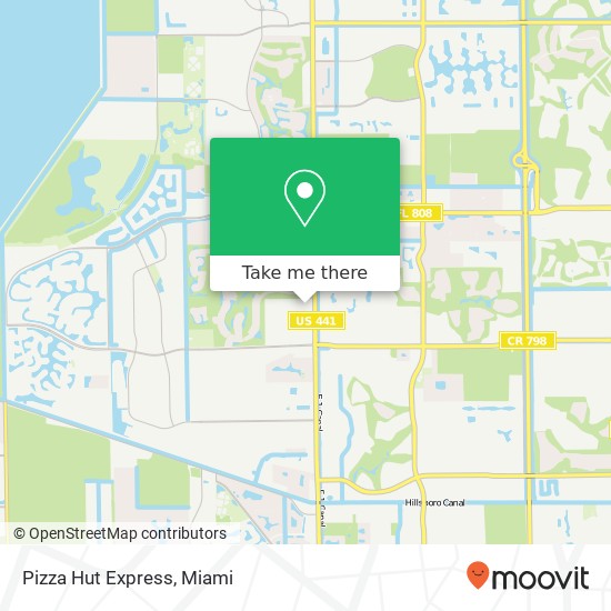 Mapa de Pizza Hut Express, 21637 State Road 7 Boca Raton, FL 33428