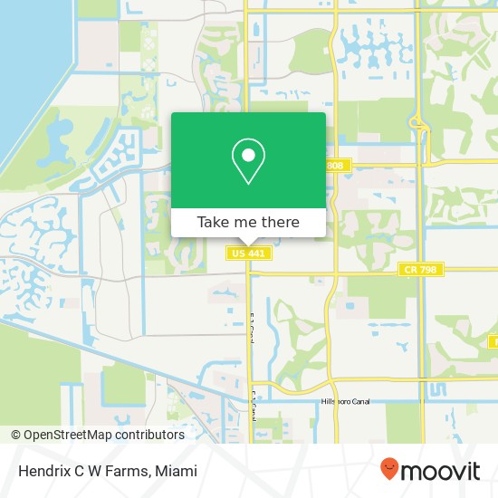 Mapa de Hendrix C W Farms, SR-7 Boca Raton, FL 33428