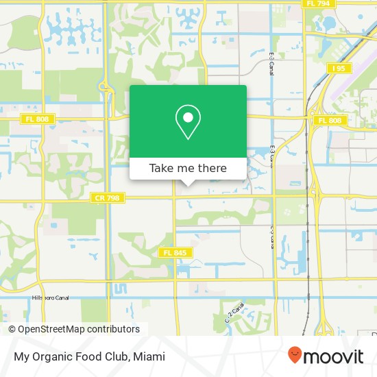 Mapa de My Organic Food Club, 6839 Bridlewood Ct Boca Raton, FL 33433