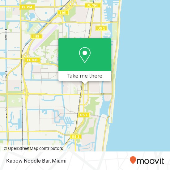 Kapow Noodle Bar, 431 Plaza Real Boca Raton, FL 33432 map