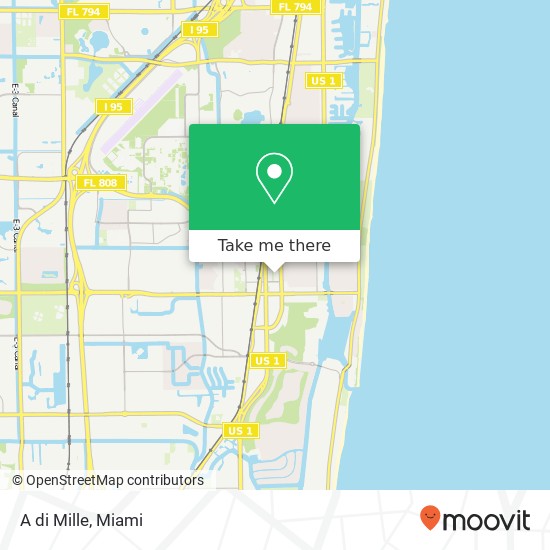 A di Mille, 306 Plaza Real Boca Raton, FL 33432 map