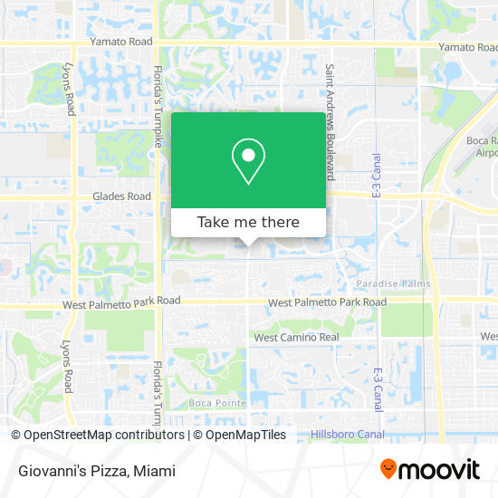 Giovanni's Pizza map