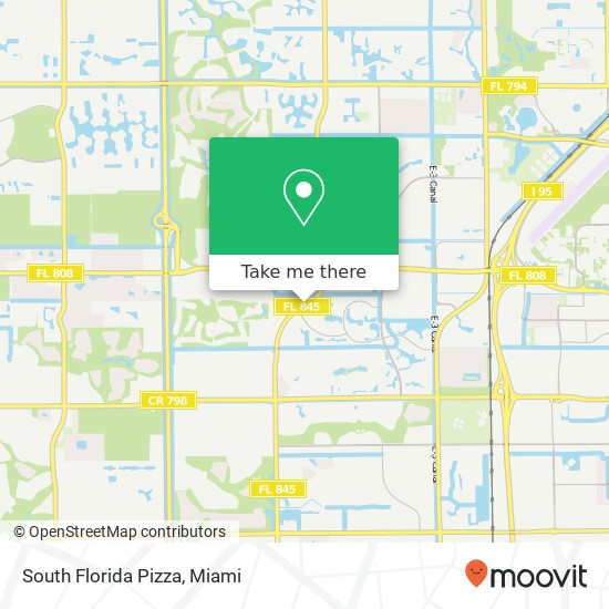 Mapa de South Florida Pizza, 21073 Powerline Rd Boca Raton, FL 33433