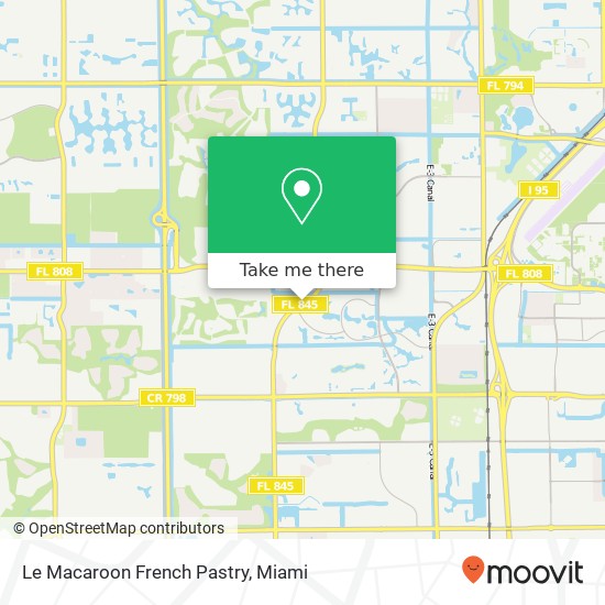 Mapa de Le Macaroon French Pastry, 21073 Powerline Rd Boca Raton, FL 33433