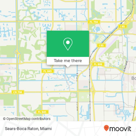 Sears-Boca Raton map