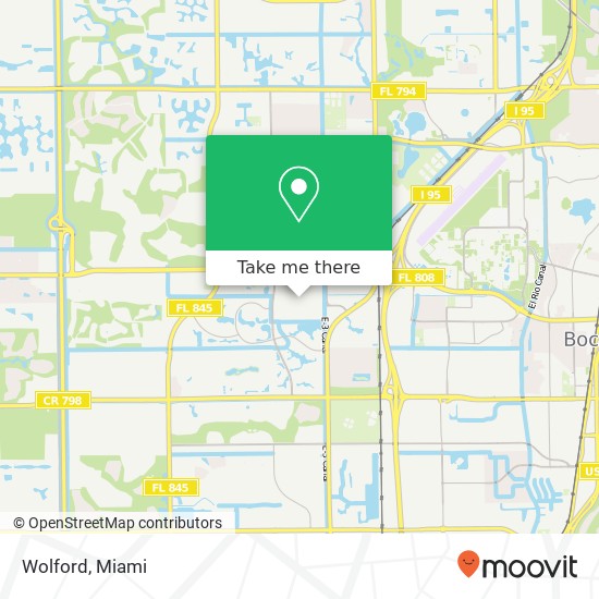 Mapa de Wolford, Town Ctr Boca Raton, FL 33431