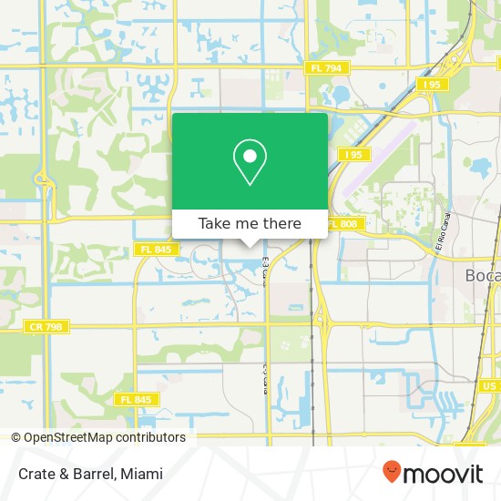 Crate & Barrel, 6000 Glades Rd Boca Raton, FL 33431 map
