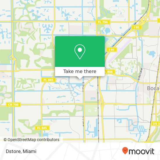 Mapa de Dstore, Boca Raton, FL 33431