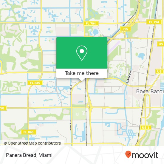 Panera Bread, 5050 Town Center Cir Boca Raton, FL 33486 map