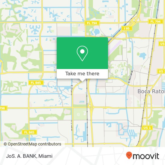 JoS. A. BANK, 5050 Town Center Cir Boca Raton, FL 33486 map