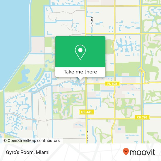 Mapa de Gyro's Room, Boca Raton, FL 33498